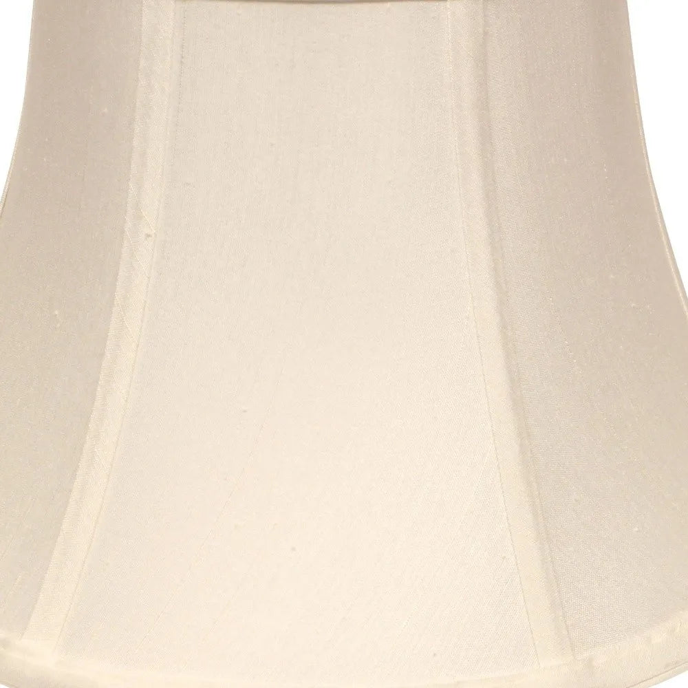 HMS 19\" White Drum Monay Shantung PVC Fabric Lampshade Modern Victorian Antique Minimalist for Indoor Lighting Featuring Cone