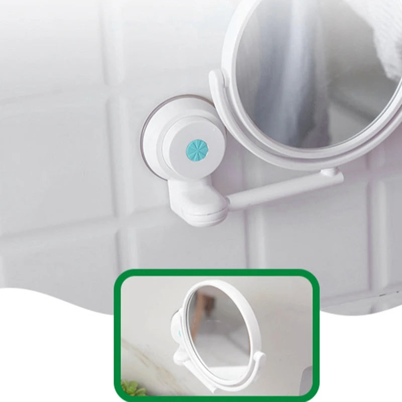 HD Magnified Makeup Shaving Vanity Mirror Bathroom Wall Mounted 360 Degree Rotating Mirror  Mirror Wall  Mirrors