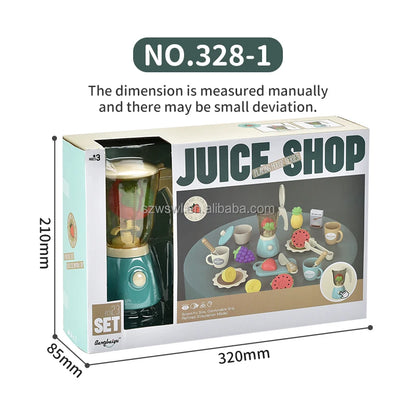 Juice Blender - Pretend Play Kitchen Utensil Set, Fruit Cutting, Kids Kitchen Accessories