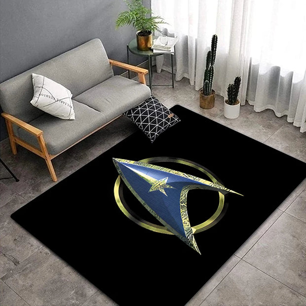 Star Trek HD Printed Carpet Living Room Home Decor Sofa Table Rug Anti Slip Chair Cushion Lounge Mat Picnic Camping  Art