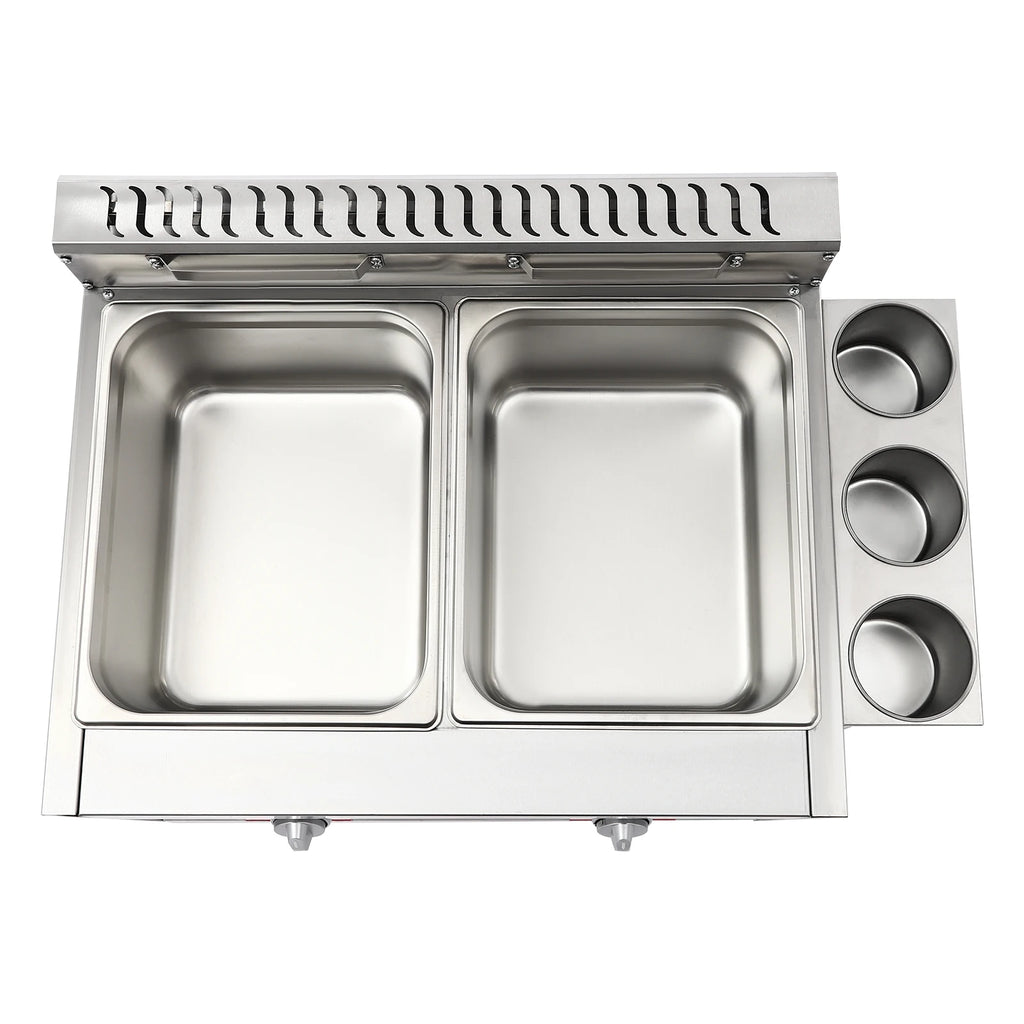 kitchen accessories-Commercial Deep Fryer: Quick Heat-Up, Dual Tank Large Capacity, Efficient and High-Quality Cooking