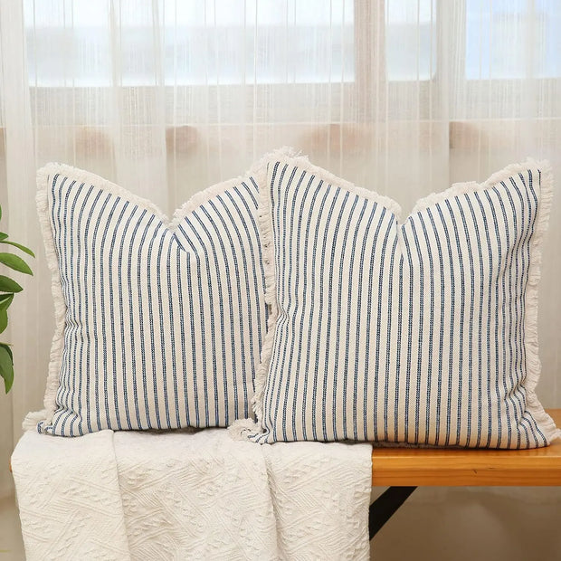 45x45CM Yarn Dyed Woolen Throw Pillow Cover Soft Comfortable Stamping Waist Cushion Cover Decor Home Decorative Pillowcase