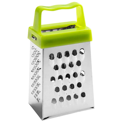 Stainless Steel Four-Sided Grater Non-slip Handle Mini Cheese Grater Multifunctional Garlic Crusher Peelers Kitchen Accessories