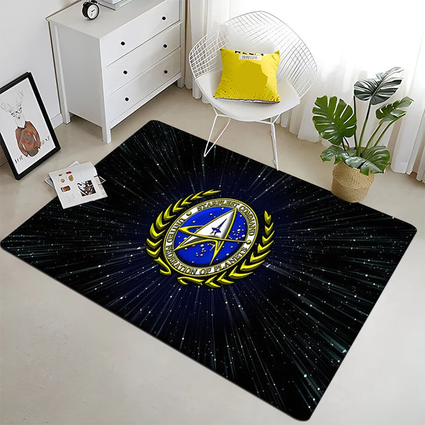 Star Trek HD Printed Carpet Living Room Home Decor Sofa Table Rug Anti Slip Chair Cushion Lounge Mat Picnic Camping  Art