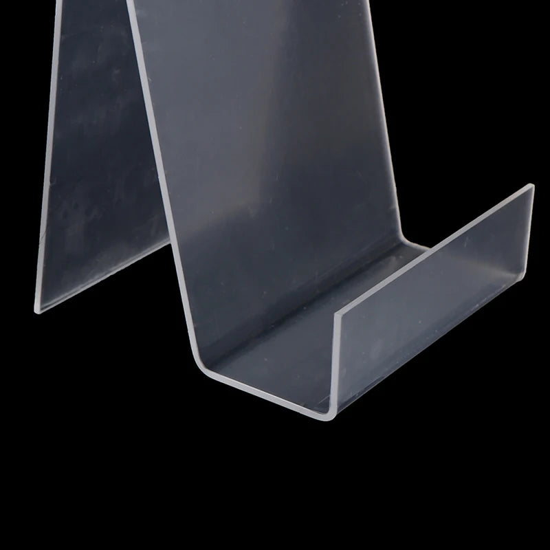 Transparent Acrylic Bookshelf Stand Book Display Stand Album Notebook Stand Desk Storage Rack Office Accessories