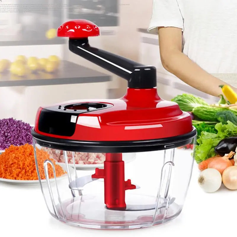 Garlic Chopper Vegetable Cutter Multifunctional Food Processor Manual Meat Grinder Onion Chili Cutter Masher Kitchen Accessories