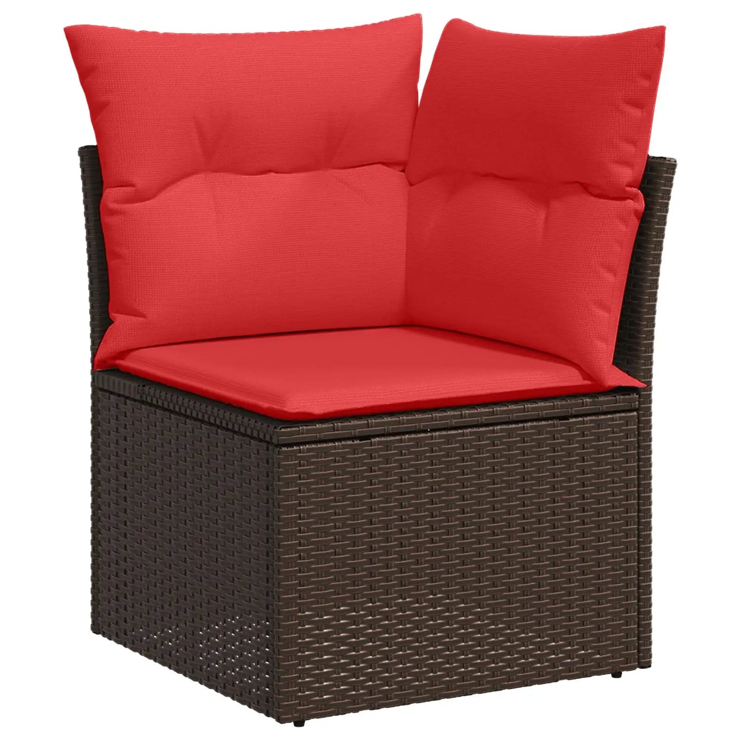 Modern 11 Piece Outdoor Garden Sofa Set with Cushions Comfortable Brown Poly Rattan Furniture for Patio and Yard