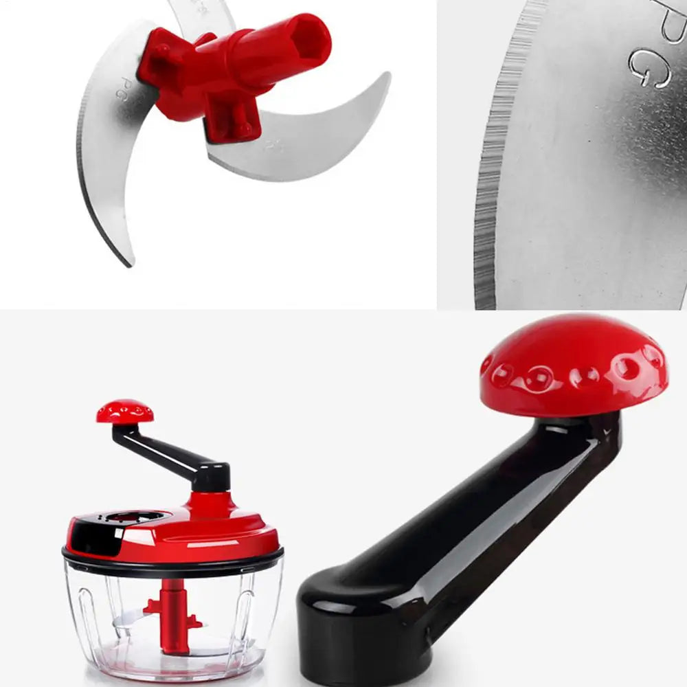 Garlic Chopper Vegetable Cutter Multifunctional Food Processor Manual Meat Grinder Onion Chili Cutter Masher Kitchen Accessories