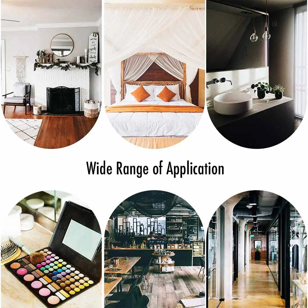 MCDFL Large Hexagonal Mirror Stickers for Bedroom Big Acrylic Wall Mirrors Model Decorative Self-Adhesive Bathroom Soft 3d Tiles