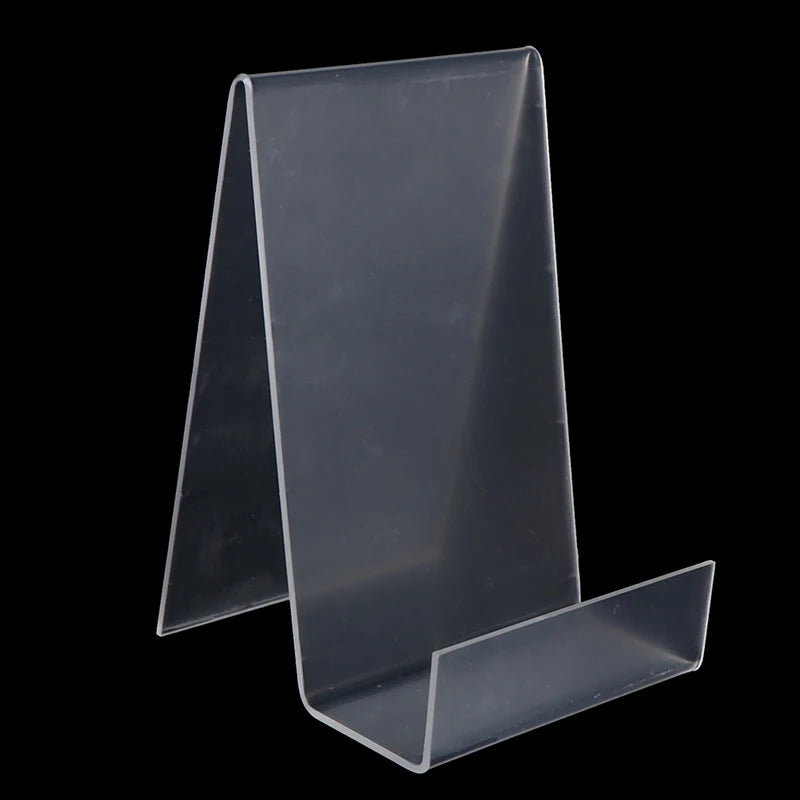 Transparent Acrylic Bookshelf Stand Book Display Stand Album Notebook Stand Desk Storage Rack Office Accessories