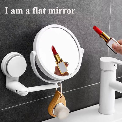 HD Magnified Makeup Shaving Vanity Mirror Bathroom Wall Mounted 360 Degree Rotating Mirror  Mirror Wall  Mirrors