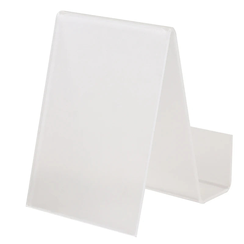 Transparent Acrylic Bookshelf Stand Book Display Stand Album Notebook Stand Desk Storage Rack Office Accessories