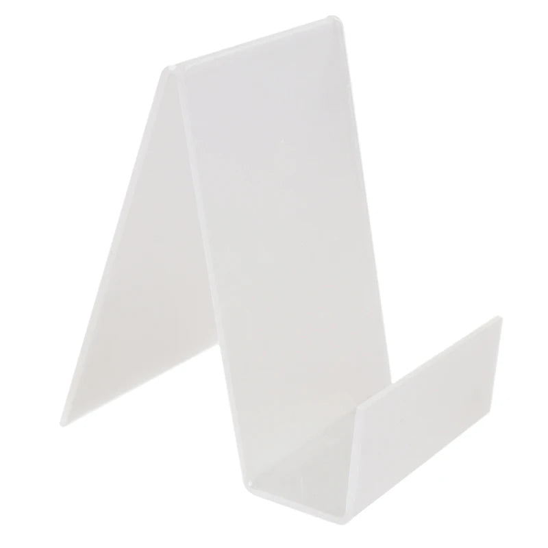 Transparent Acrylic Bookshelf Stand Book Display Stand Album Notebook Stand Desk Storage Rack Office Accessories