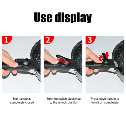 Kitchen Cooking Anti-Scalding Clip Hand Grip Detachable Removable Pan Pot Handle Universal Ergonomic Kitchen Accessories