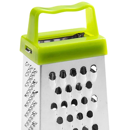Stainless Steel Four-Sided Grater Non-slip Handle Mini Cheese Grater Multifunctional Garlic Crusher Peelers Kitchen Accessories