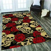 LOUSIDREAM Skull Horror Series Carpet Living Room Home Decor Sofa Table Rug Anti Slip Chair Cushion Lounge Mat