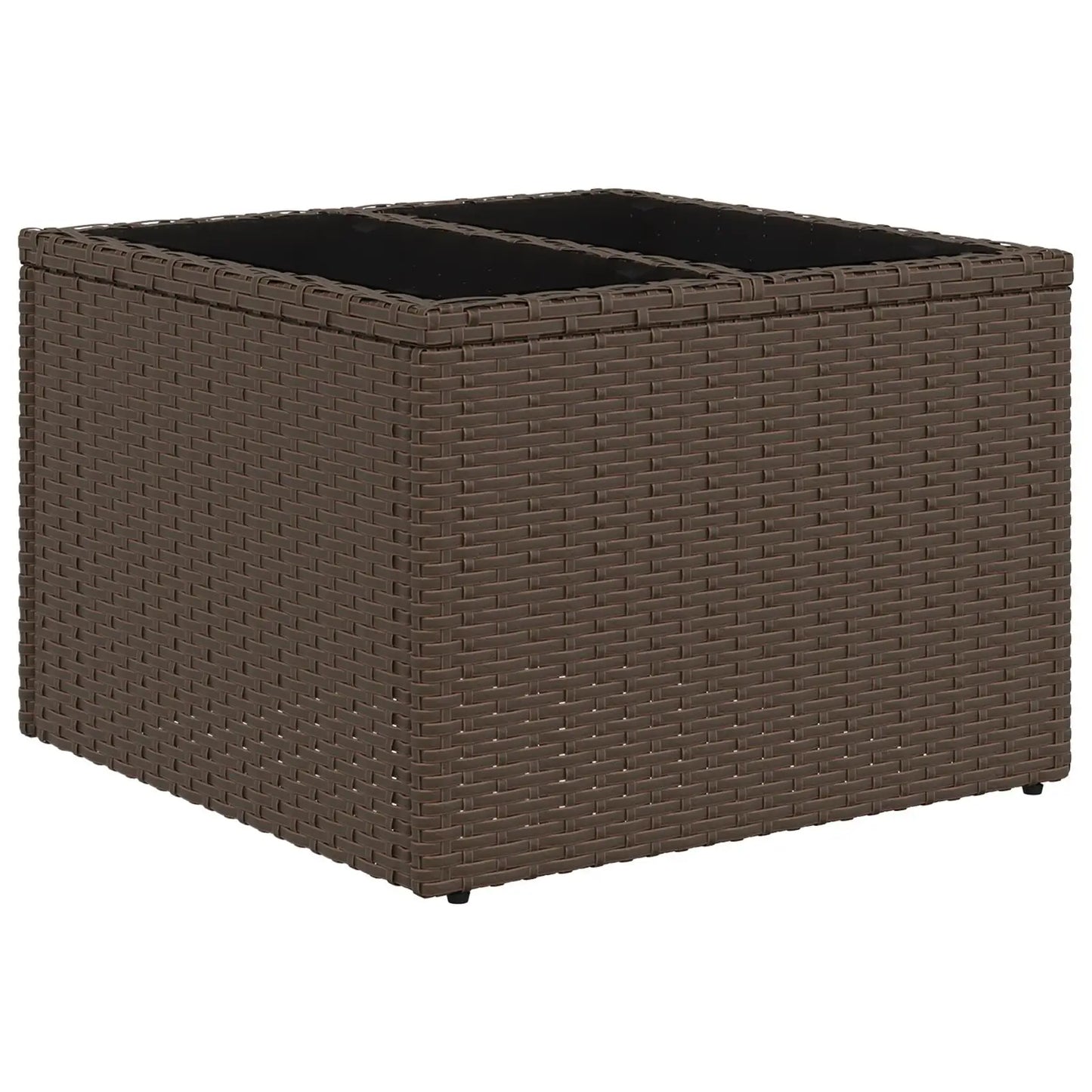 Modern 11 Piece Outdoor Garden Sofa Set with Cushions Comfortable Brown Poly Rattan Furniture for Patio and Yard