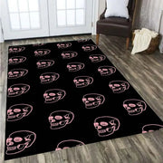 LOUSIDREAM Skull Horror Series Carpet Living Room Home Decor Sofa Table Rug Anti Slip Chair Cushion Lounge Mat