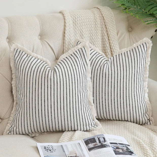 45x45CM Yarn Dyed Woolen Throw Pillow Cover Soft Comfortable Stamping Waist Cushion Cover Decor Home Decorative Pillowcase