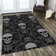 LOUSIDREAM Skull Horror Series Carpet Living Room Home Decor Sofa Table Rug Anti Slip Chair Cushion Lounge Mat