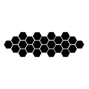 12-Piece Hexagon 3D Mirror Wall Sticker